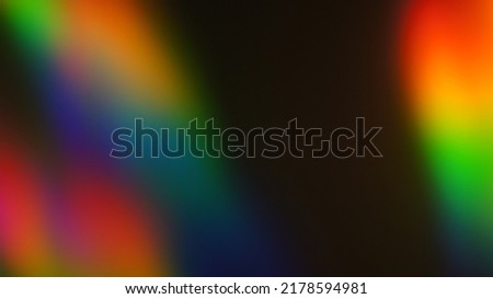 Holographic Abstract Multicolored Backgound Photo Overlay, Screen Mode for Vintage Retro Looking, Rainbow Light Leaks Prism Colors, Trend Design Creative Defocused Effect, Blurred Glow Vintage 