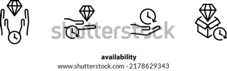 Availability icon , vector illustration