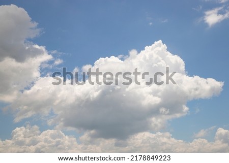 Beautiful Blue Sky With White Cloud Natural background view