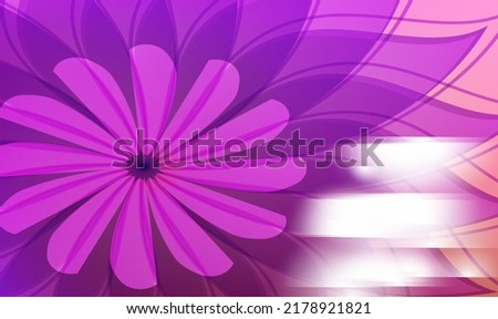 Background title gift card floral theme colors template with bright gradient light. Shining themed poster, business card, banner, spa page cover and brochure, design packing, textile. EPS10 vector