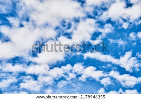 Picture of blue sky with clouds