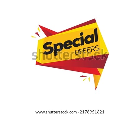 Special Offer price tag vector format