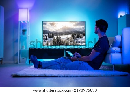Streaming And Watching Movie On TV Screen