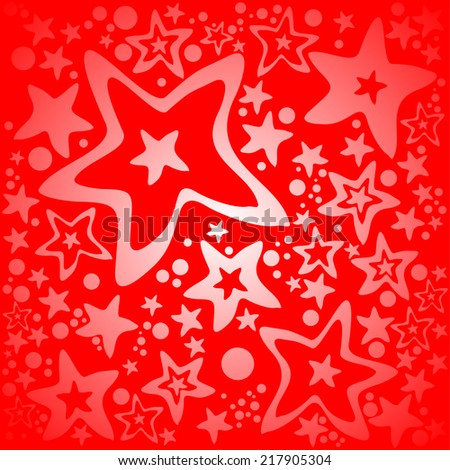 Red stars seamless pattern background. Vector Illustration 