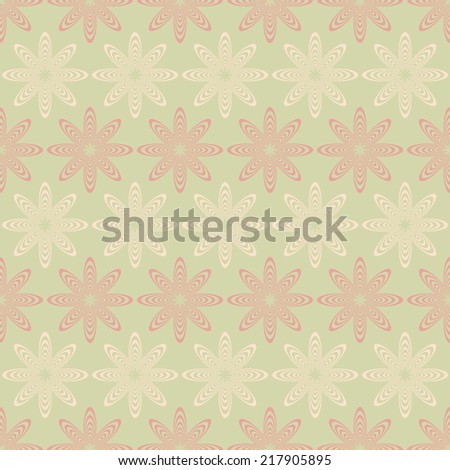 Seamless vector texture with floral elements