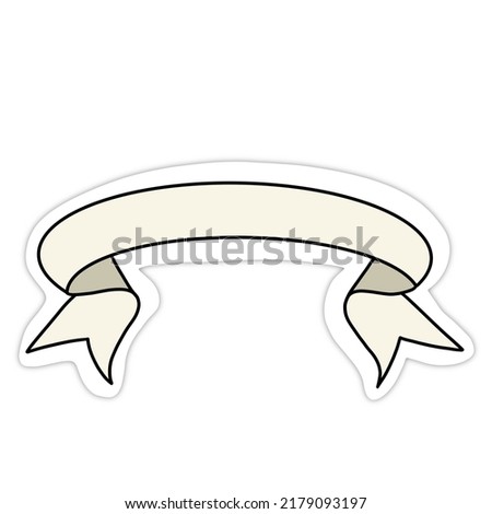 sticker strip for inscriptions on a white background