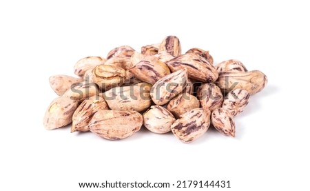 peanuts kernel isolated on white background.