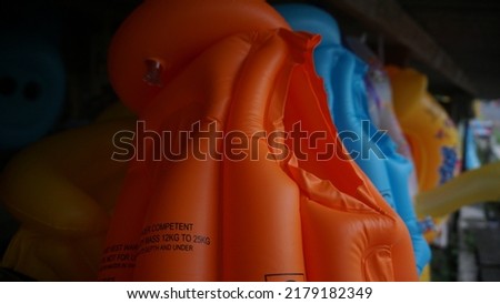 Hanging colorful jacket lifebuoy for children