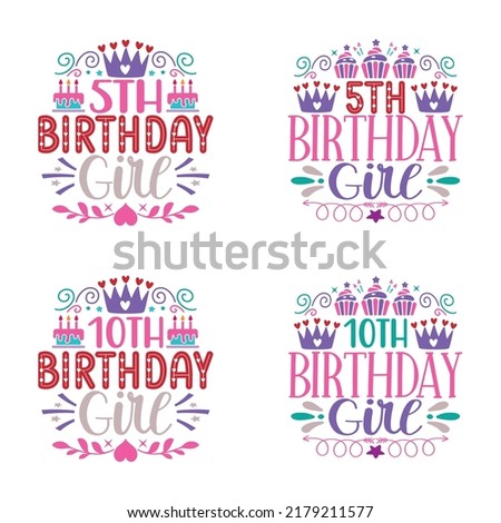 Happy Birthday Typography T-shirt And SVG Design Bundle, Vector EPS Editable Files Bundle, can you download this Designs Bundle for your business.