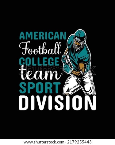American Football T-shirt Design Template
