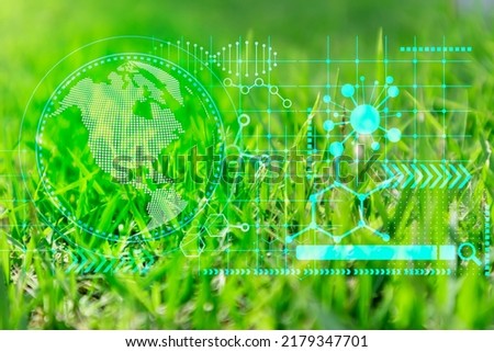The world considers the environment in decision making, bioenergy renewable energy management for environmental friendliness. Royalty-Free Stock Photo #2179347701