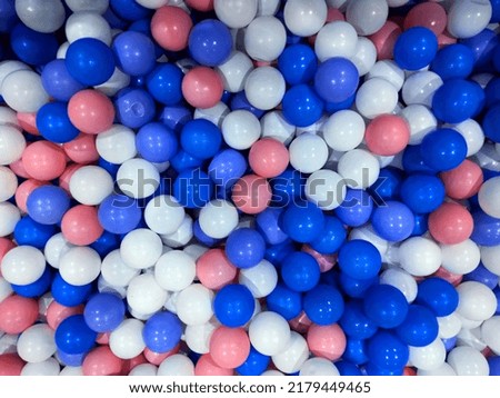Colorful Plastic Balls, Flat Lay Backdrop style picture