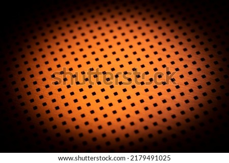 sheet metal with fine square holes. background or texture
