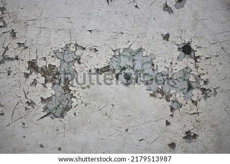 A close up picture of a paint peeling of a wall in downtown Johannesburg