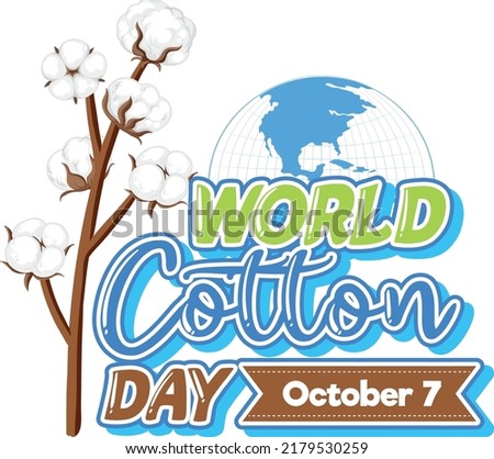World Cotton Day Banner illustration