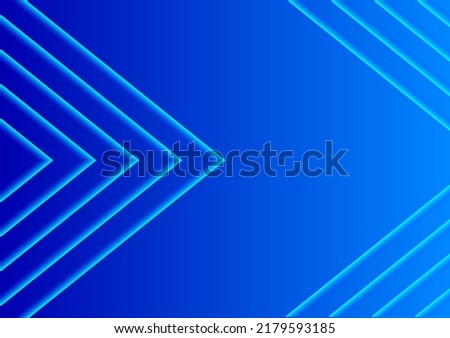 Abstract background blue rays modern.