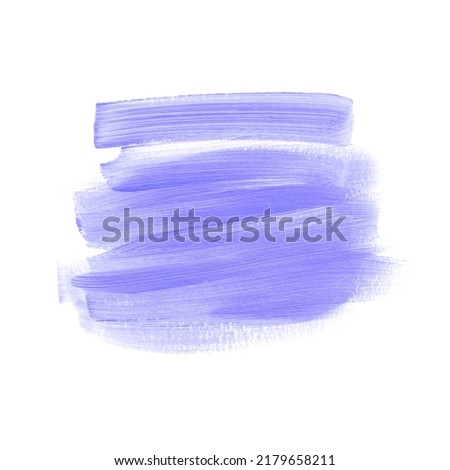 Purple brush stroke watercolor paint art graphic design. Lavender logo art element. Image.	