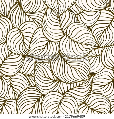 Hand Drawn Calathea Leaves Seamless Pattern Royalty-Free Stock Photo #2179669409