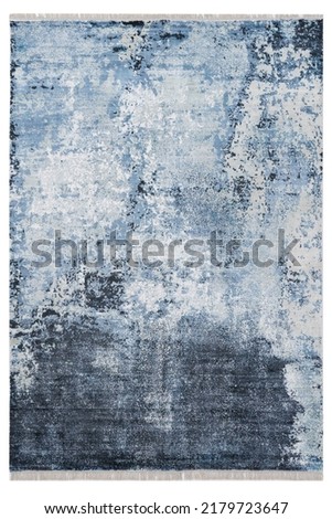 colorful patterned machine carpet. on a white background Royalty-Free Stock Photo #2179723647
