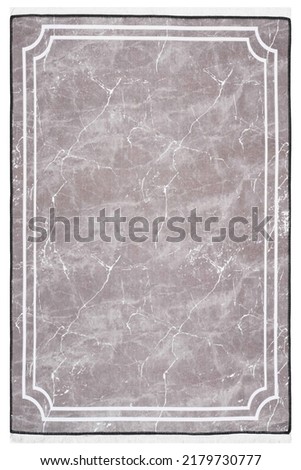 Marble patterned machine carpet. on a white background