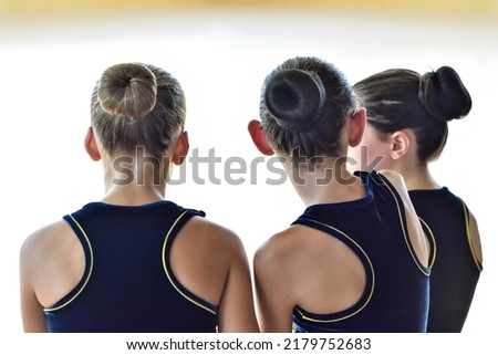 Gerona, Spain: 07.16.2022; The girl gymnastic competition