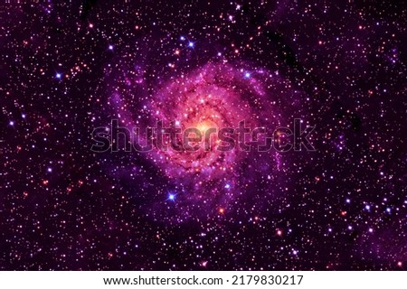 Red galaxy. Elements of this image furnished by NASA. High quality photo