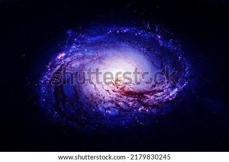 Blue galaxy. Elements of this image furnished by NASA. High quality photo
