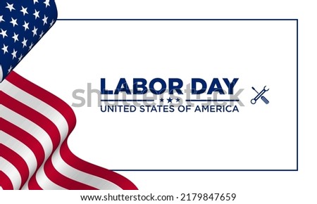 Labor Day Background Design. Banner, Poster, Greeting Card. Vector Illustration.