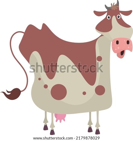 Brown Female Cow Animal Icon