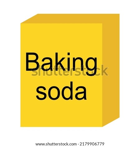 Baking soda ingredient icon, cook food design symbol, bakery product vector illustration .