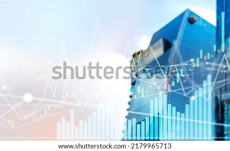 world concept of investment finance the financial center of the country,stock chart movement Royalty-Free Stock Photo #2179965713