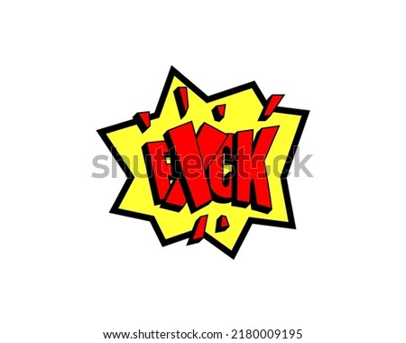 Comic style vector cool sticker. Bubble label, speech sticker with word for comics book. Humor pop balloon illustration.