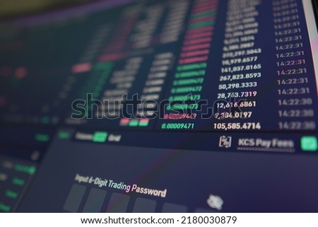 crypto trading charts 4k photo