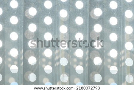 grey polkadot window background texture