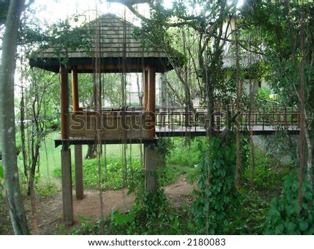 hut at a spa resort in sri lanka