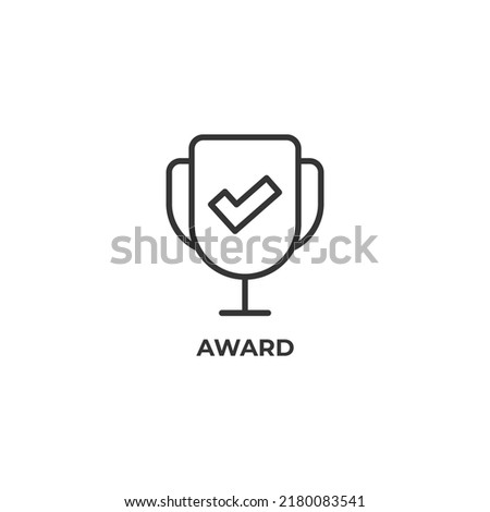 award line icon. linear style sign for mobile concept and web design. Outline vector icon. Symbol, logo illustration. Vector graphics