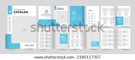Product Catalog and Catalogue template design Royalty-Free Stock Photo #2180117307