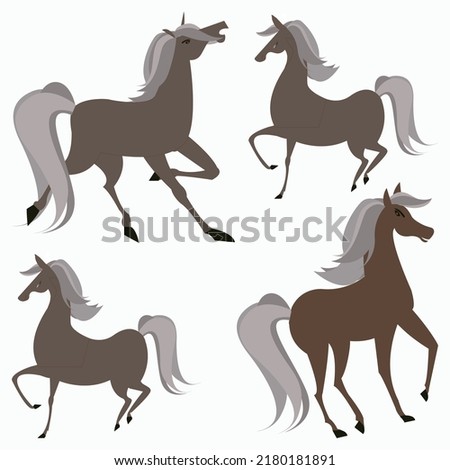 Realistic Horse Icon Vector Illustration