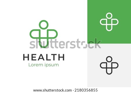 people health medical cross logo, doctor practice hospital icon symbol for Medical icon, Healthcare symbol. Hospital,clinic, doctor icon