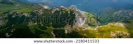 Retezat Mountains panorama picture from Romania