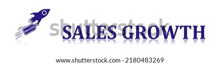 Illustration of a sales growth concept