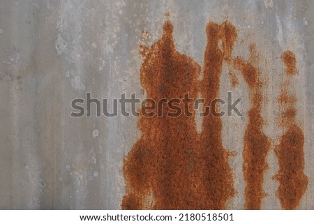 Image of the plan of galvanized,damaged roof rust pattern nature background image
