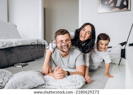 Happy Family. Mom, Dad and son
