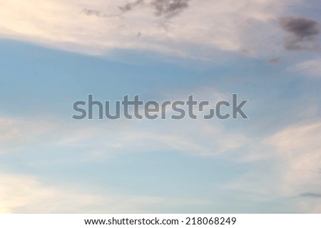clouds in the blue sky after rain background 