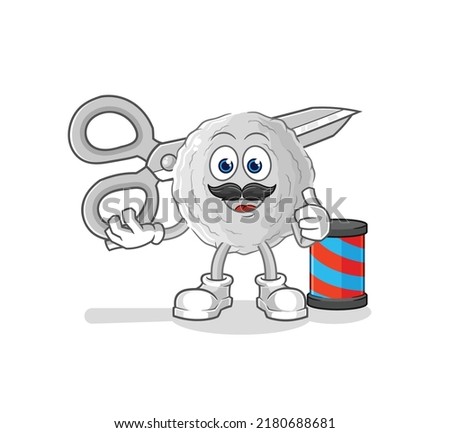 the rock barber cartoon. cartoon mascot vector