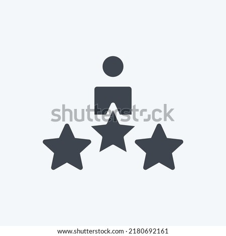 Icon Awards. suitable for Art symbol. Glyph Style. simple design editable. design template vector. simple illustration