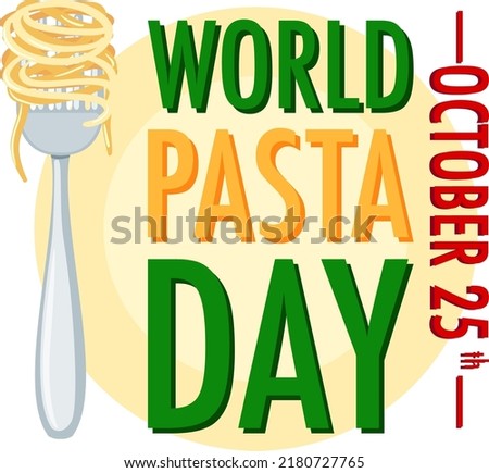 World Pasta Day Banner Design illustration