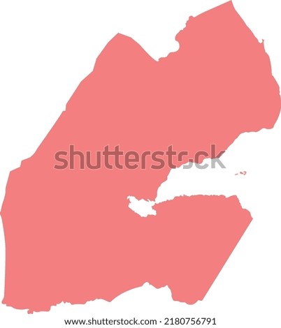 Vector Illustration of Djibouti map