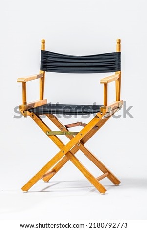 Director chair isolated on white background