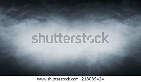 Smoke texture over blank black background